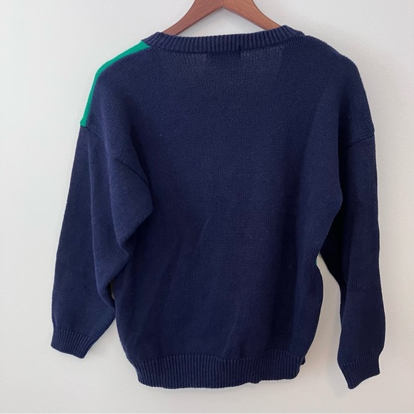 VTG Women’s S Novelty Cardigan Sweater Nautical Preppy Button Front Anchor - Picture 6 of 6